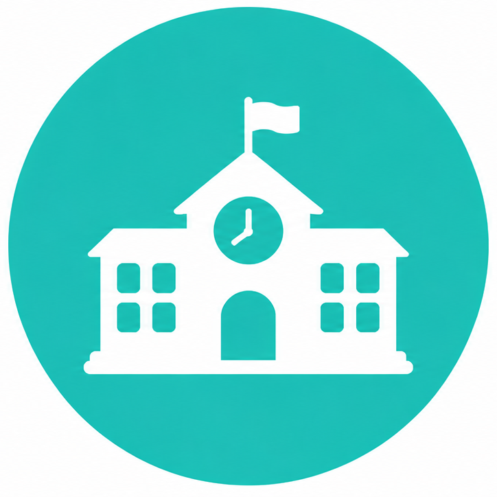 School building icon